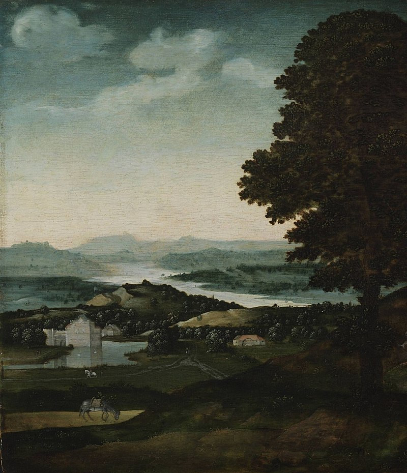 Paysage par Joachim Patinier, vers 1480